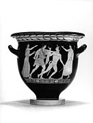 Glockenkrater des Pisticci-Malers mit Theseus