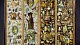 Colorful folding screen