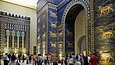 Visitors in from of the Ishtar Gate in the Pergamonmuseum
