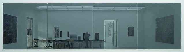 Gerhard Richter: Grauer Spiegel, 2019 (WV 955) – 4-teilig, 228 x 915 x 3 cm