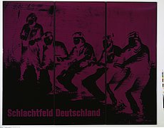 Katharina Sieverding. Schlachtfeld Deutschland, XI/78, 1978