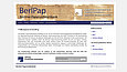 Screenshot der Website zur Papyrusdatenbank