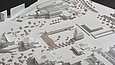 Stilisiertes Modell einer urbanen Landschaft mit Architekturmodell Tarn-Nr. 1006
