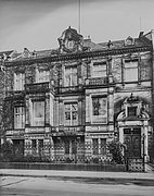 historische Aufnahme einer Häuserfront