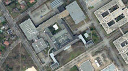 Luftbild der Museumsgebäude in Berlin-Dahlem