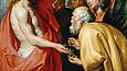 Peter Paul Rubens, Christus übergibt dem Heiligen Petrus die Himmelsschlüssel, 1613/1615, Epitaph-Gemälde / Öl auf Eichenholz Peter Paul Rubens, Christus übergibt dem Heiligen Petrus die Himmelsschlüssel, 1613/1615, Epitaph-Gemälde / Öl auf Eichenholz