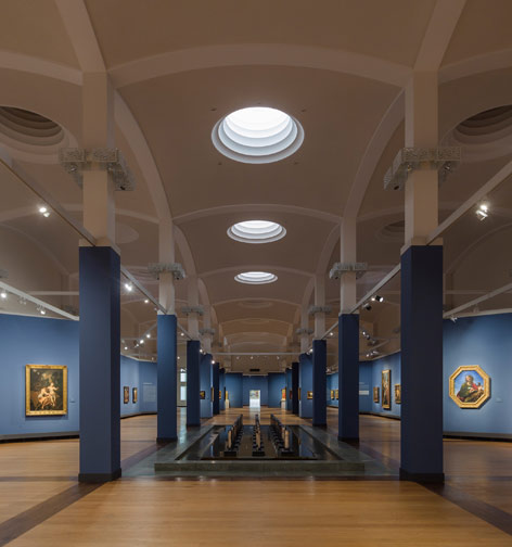 Alte Meister in neuem Licht – 2017 wurde die grundlegend erneuerte Wandelhalle in der Gemäldegalerie für die Besucher geöffnet