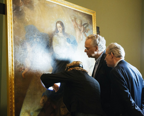 Juni 2016: Vorbereitung der Ausstellung "El Siglo d'Oro" in der Gemäldegalerie © Staatliche Museen zu Berlin / Daniel Hofer Juni 2016: Vorbereitung der Ausstellung "El Siglo d'Oro" in der Gemäldegalerie