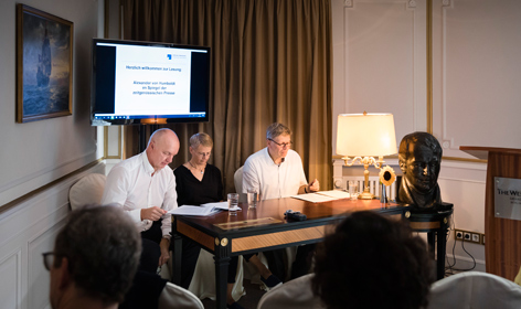 Humboldt-Lesung am 1.9.2019 im Westin Grand Hotel Lesepaten bei der Humboldt-Lesung