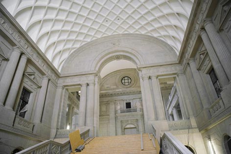 Baustelle Eingangsbereich der Staatsbibliothek Unter den Linden © SPK/Max Zerrahn Baustelle Eingangsbereich der Staatsbibliothek Unter den Linden