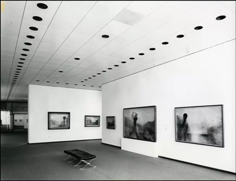 Turner Schwarz-Weiß Aufnahme einer Ausstellung