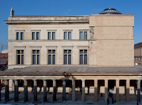 Neues Museum, Südseite mit Südkuppel