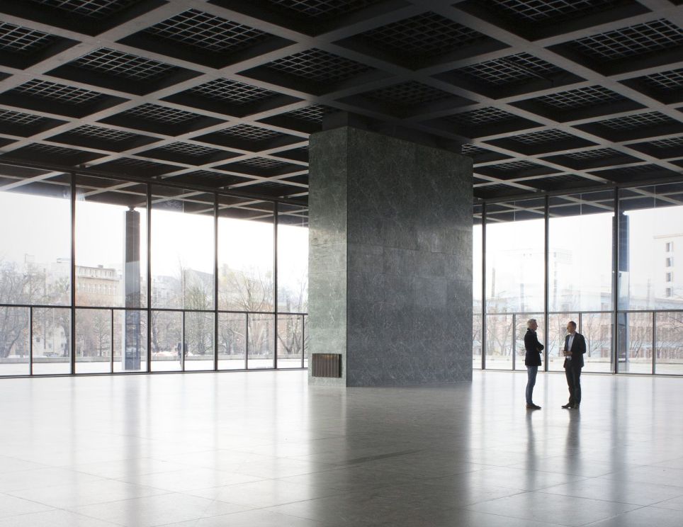 Die Neue Nationalgalerie vor der Sanierung