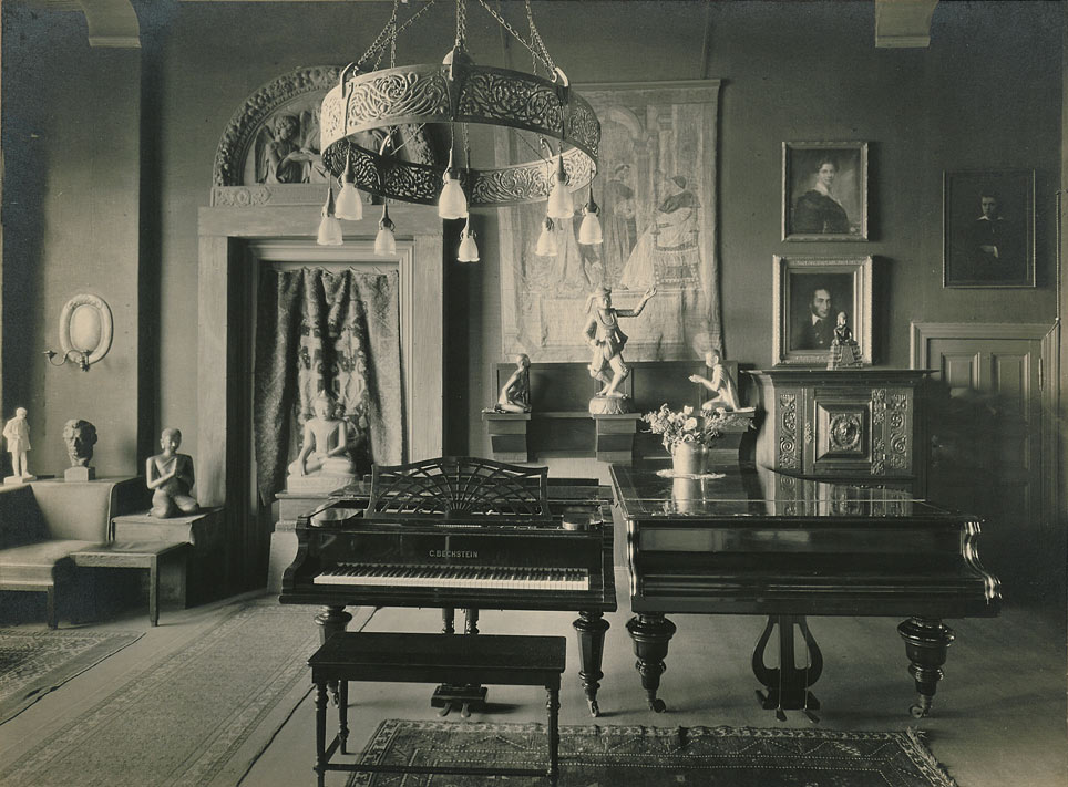 Bildnis Musikzimmer von Ferruccio Busoni, um 1912 Bildnis Musikzimmer von Ferruccio Busoni, um 1912