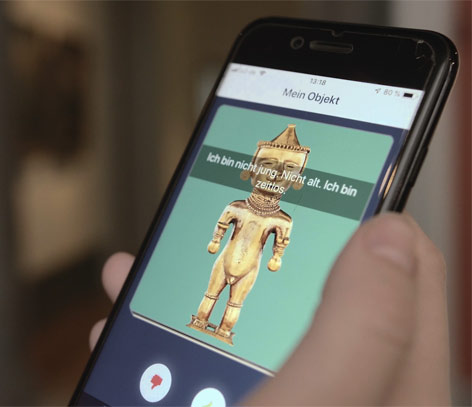 Die Anwendung MeinObjekt ermöglicht es, basierend auf Prinzipien des Gaming, spielerisch die Vielfalt und Komplexität der Exponate im Humboldt Forums zu erkunden