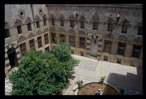 Innenhof Innenhof aus der Vogelperspektive