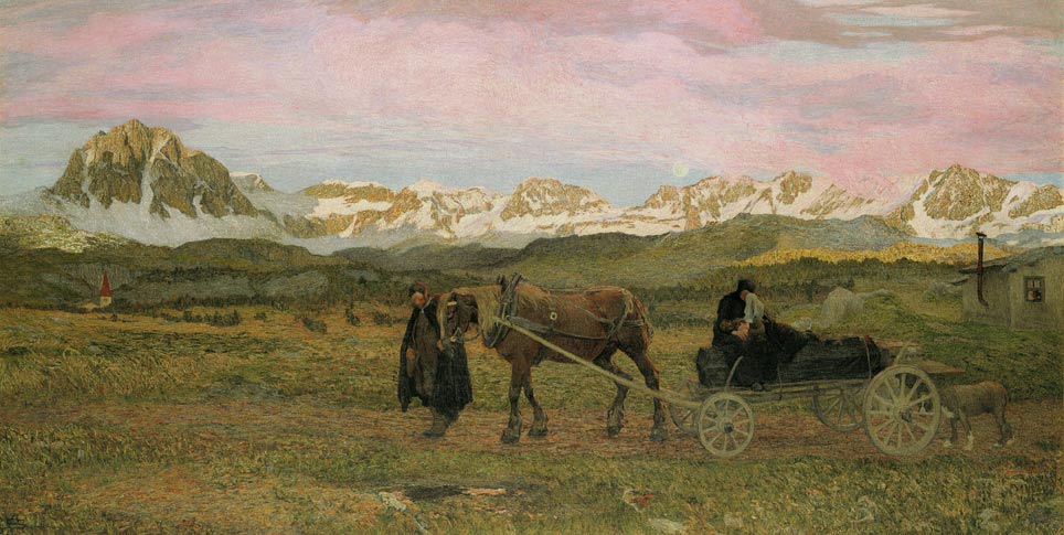 Giobanni Segantini, Rückkehr zur Heimat, 1895, Öl auf Leinwand Giobanni Segantini, Rückkehr zur Heimat, 1895, Öl auf Leinwand