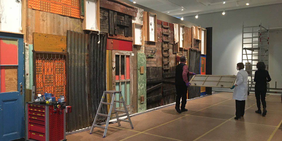 Township wall Modern wall art installation