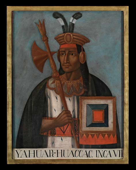 Gemälde der 15-teiligen Serie der Porträts der Inka aus dem 19. Jahrhundert Der Textkaufmann Wilhelm Gretzer (1847–1926), der 30 Jahre in Peru lebte, erwarb eine riesige Sammlung überwiegend archäologischer Objekte in Peru, darunter auch die 15-teilige Serie der Porträts der Inka aus dem 19. Jahrhundert