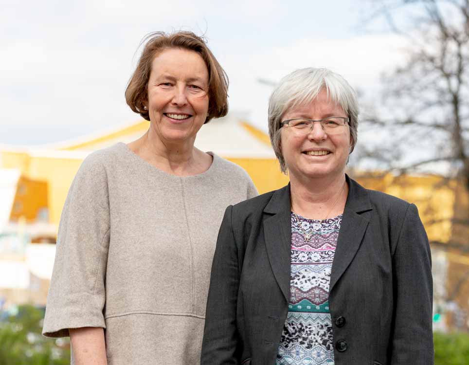 Ethnology is their connection: Wiebke Ahrndt (left) with Barbara Göbel at the Kulturforum in Berlin. Ethnology is their connection: Wiebke Ahrndt (left) with Barbara Göbel at the Kulturforum in Berlin.
