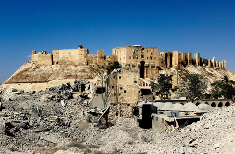 Entrance to the Citadel of Aleppo