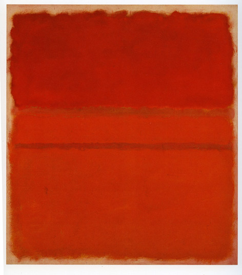 A red modern painting