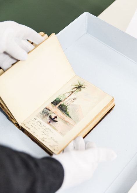 Kullak-Archiv, Poesiealbum Martha Kullak, Staatliches Institut für Musikforschung © SPK / Anna Szkoda Kullak-Archiv, Poesiealbum Martha Kullak, Staatliches Institut für Musikforschung