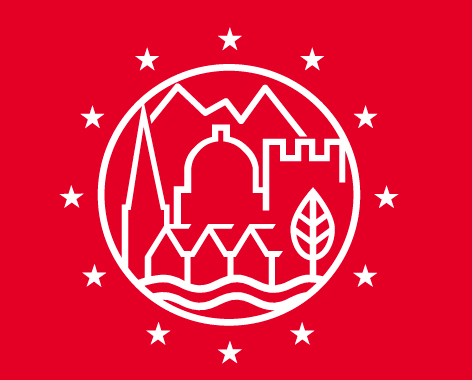 Das Logo von Europa Nostra, dem europäischen Netzwerk von Nichtregierungsorganisationen, das sich für den Schutz des gemeinsamen Kulturerbes einsetzt Das Logo von Europa Nostra, dem europäischen Netzwerk von Nichtregierungsorganisationen, das sich für den Schutz des gemeinsamen Kulturerbes einsetzt