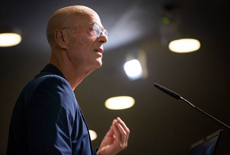 Jacques Herzog im Herbst 2019 Jacques Herzog am Rednerpult