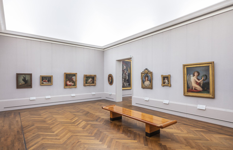 Gemäldegalerie Ausstellungsraum mit Gemälden