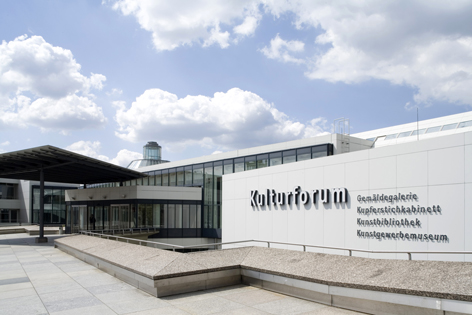 Kulturforum Ansammlung von modernen Gebäuden an einem Platz