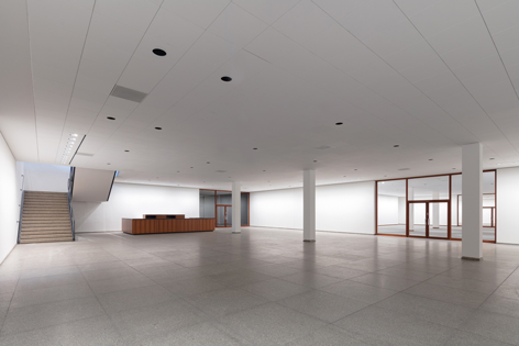 Neue Nationalgalerie Treppenhaus eines modernen Ausstellungsgebäudes.