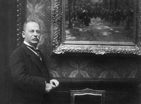 Eduard Arnhold Schwarz-Weiß Foto eines Mannes