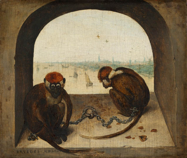 Pieter Bruegel (der Ältere), Zwei angekettete Affen