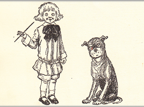 Illustration aus R. F. Outcaults „Buster Brown Abroad“, London 1905, Exemplar der Kinder- und Jugendbuchabteilung, Staatsbibliothek zu Berlin 