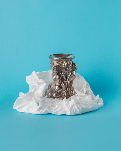 Silver salt cellar