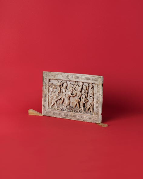 Spätmittelalterliches Alabasterrelief Spätmittelalterliches Alabasterrelief