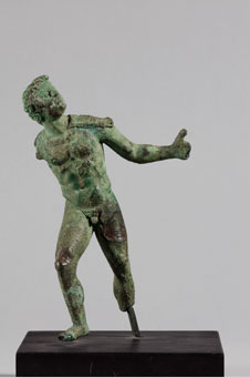 Bronzestatuette eines Satyrs