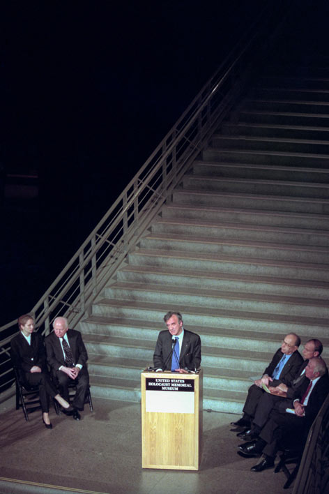 Elie Wiesel bei der Eröffnung im US Holocaust Memorial Museum Elie Wiesel bei der Eröffnung im US Holocaust Memorial Museum
