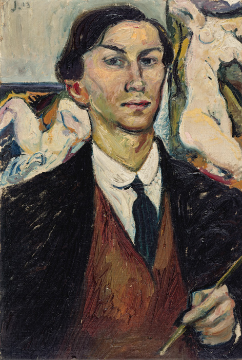 Willy Jaeckel: Self-portrait, 1913. Acquired in 1949