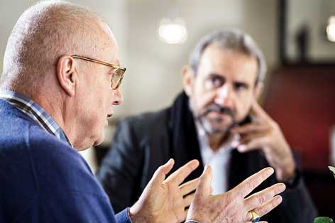 Ruprecht Polenz (li.) hofft auf einen "gemeinsamen Rückblick auf unsere Welt" Ruprecht Polenz (li.) hofft auf einen "gemeinsamen Rückblick auf unsere Welt"