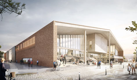 Rendering des neuen Museums des 20. Jahrhunderts