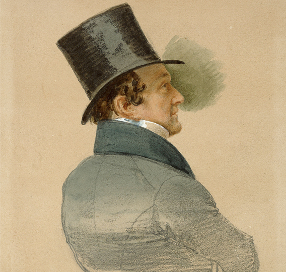 Joachim Heinrich Wilhelm Wagener (1782-1861), a banker and collector, bequeathed what became the core of the Nationalgalerie collection to Prussia (opens enlarged image)