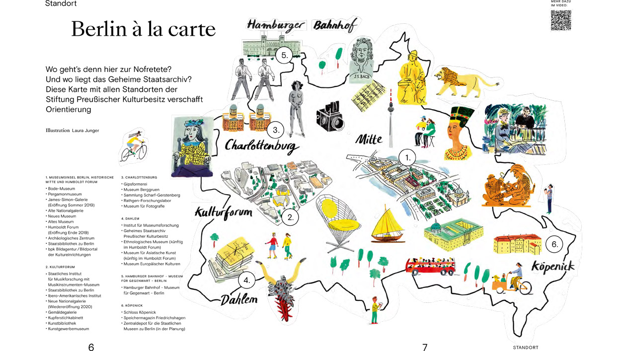 Ausschnitt aus dem Artikel Berlin à la carte: Die SPK-Standortkarte  (opens enlarged image)