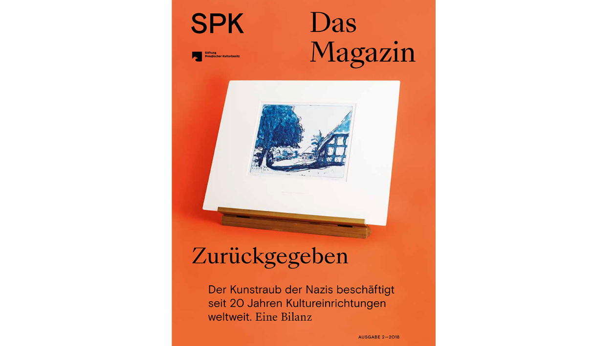 Cover des SPK-Magazins 2018 mit dem Titel: Zurückgegeben 