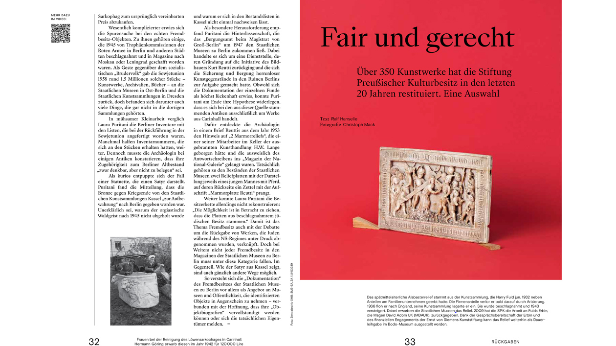 Ausschnitt aus dem Artikel Fair und gerecht im SPK-Magazin (opens enlarged image)