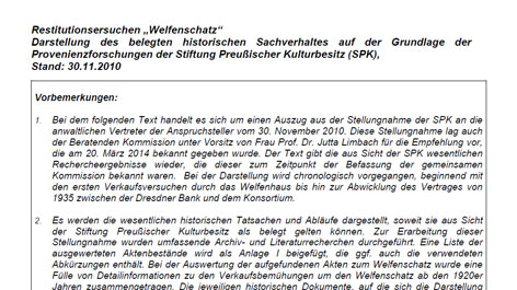 Restitutionsersuchen „Welfenschatz“