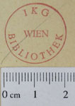 Besitzstempel der IKG Wien Besitzstempel der IKG Wien