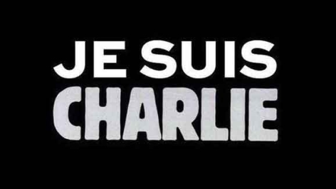 Banner mit Text "Je suis Charlie"