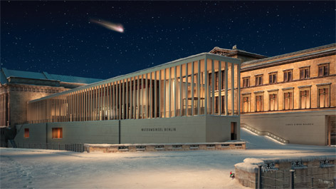 Visualisierung der James-Simon-Galerie auf der Museumsinsel Visualisierung der James-Simon-Galerie auf der Museumsinsel